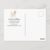 Wheaten Terrier Moving Announcement Briefkaart (Achterkant)