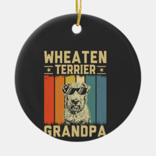 Wheaten Terrier Opa Keramisch Ornament
