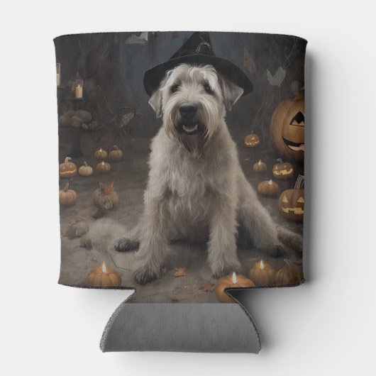 Wheaten Terrier Pompoenen Halloween Eng Blikjeskoeler (Achterkant)