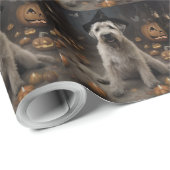 Wheaten Terrier Pompoenen Halloween Eng Cadeaupapier (Rol Hoek)