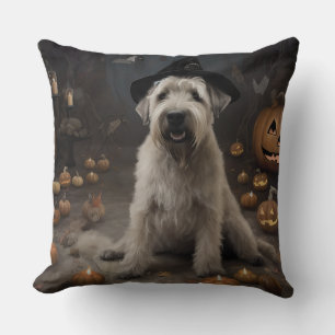 Wheaten Terrier Pompoenen Halloween Eng Kussen