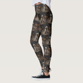 Wheaten Terrier Pompoenen Halloween Eng Leggings (Links)