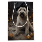 Wheaten Terrier Pompoenen Halloween Eng Medium Cadeauzakje (Voorkant)
