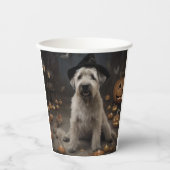 Wheaten Terrier Pompoenen Halloween Eng Papieren Bekers (Voorkant)