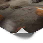 Wheaten Terrier Pompoenen Halloween Eng Perfect Poster (Hoek)