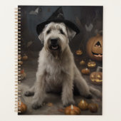 Wheaten Terrier Pompoenen Halloween Eng Planner (Voorkant)