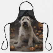 Wheaten Terrier Pompoenen Halloween Eng Schort (Voorkant)