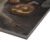 Wheaten Terrier Pompoenen Halloween Eng Snijplank (Hoek)