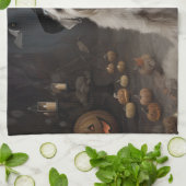 Wheaten Terrier Pompoenen Halloween Eng Theedoek (Gevouwen)