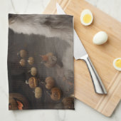 Wheaten Terrier Pompoenen Halloween Eng Theedoek (Quarter Fold)