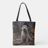 Wheaten Terrier Pompoenen Halloween Eng Tote Bag (Achterkant)