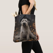 Wheaten Terrier Pompoenen Halloween Eng Tote Bag (Dichtbij)