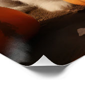 Wheaten Terrier Puppy Herfst Verrukking Pompoen Perfect Poster (Hoek)