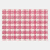 WHEATEN Terrier Red Toile & Gingham Inpakpapier Vel (Voorkant 2)