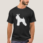 Wheaten Terrier Reindeer Christmas Dog  T-shirt (Voorkant)