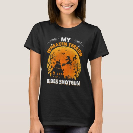 Wheaten Terrier Ride Shotgun Wheaten Terrier Dog H T-shirt (Voorkant)