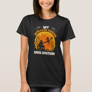 Wheaten Terrier Rijdt Shotgun Wheaten Terrier Hond T-shirt