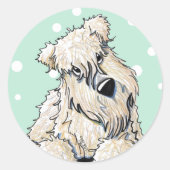 Wheaten Terrier Springtime Stickers (Voorkant)