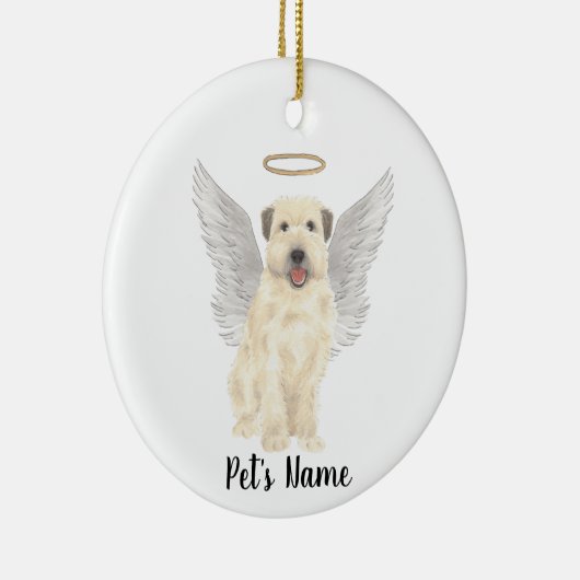 Wheaten Terrier Sympathie Herdenking Keramisch Ornament (Rechts)