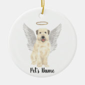 Wheaten Terrier Sympathie Herdenking Keramisch Ornament (Voorkant)