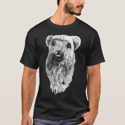 Wheaten Terrier T-shirts Terrier Dog Art Shirten (Voorkant)