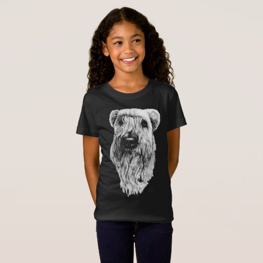 Wheaten Terrier T-shirts Terrier Dog Art Shirten (Voorkant volledig)