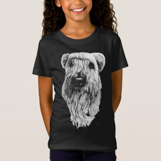 Wheaten Terrier T-shirts Terrier Dog Art Shirten (Voorkant)