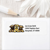 Wheaten Terrier Trio Etiket (Insitu)