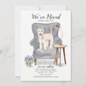 Wheaten Terrier We hebben 'Moving Announcement' ve Aankondiging (Voorkant)