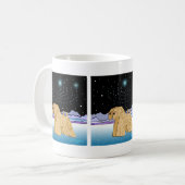 "Wheaten Terriers at Chanukah" Koffiemok (Voorkant links)