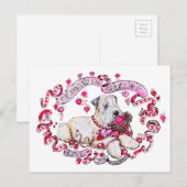 Wheaten Valentijn Feestdagenkaart (Voorkant / Achterkant)