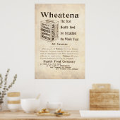  Wheatena Health Food Ad uit 1899 Poster (Keuken)