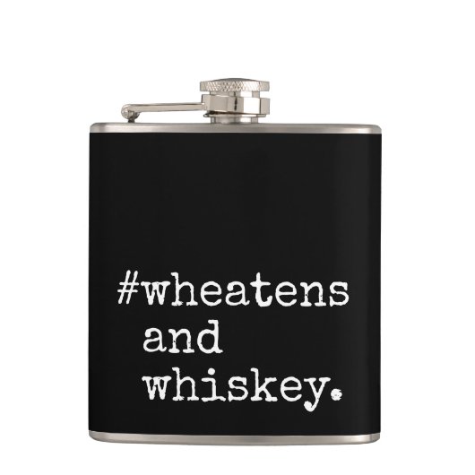 Wheatens en Whiskey Heupfles (Voorkant)