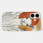 Wheatfield Deer Phone Case – Natuur stijl (Achterkant (horizontaal))