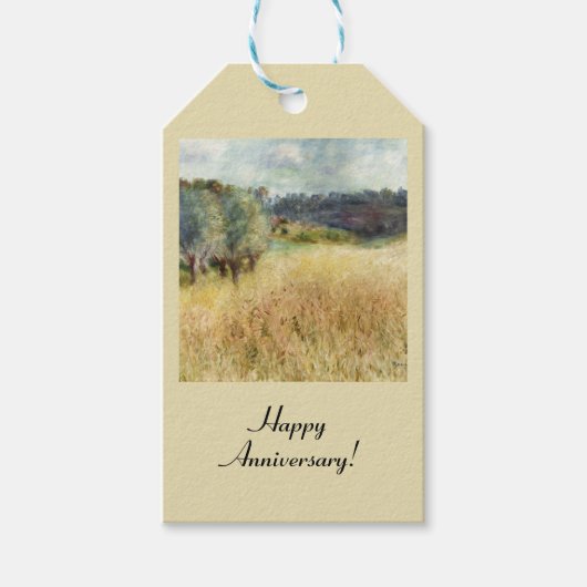 Wheatfield door Auguste Renoir Cadeaulabel (Voorkant)