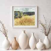 Wheatfield door Auguste Renoir Poster