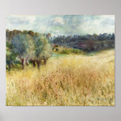 Wheatfield door Auguste Renoir Poster (Voorkant)