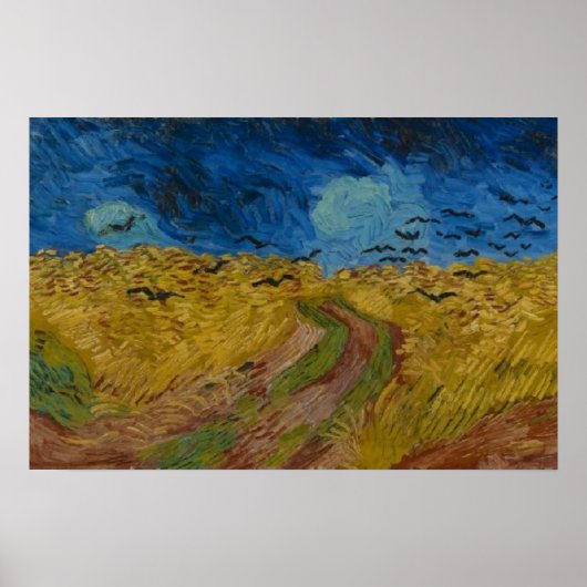 Wheatfield met Crows Vincent van Gogh Poster (Voorkant)