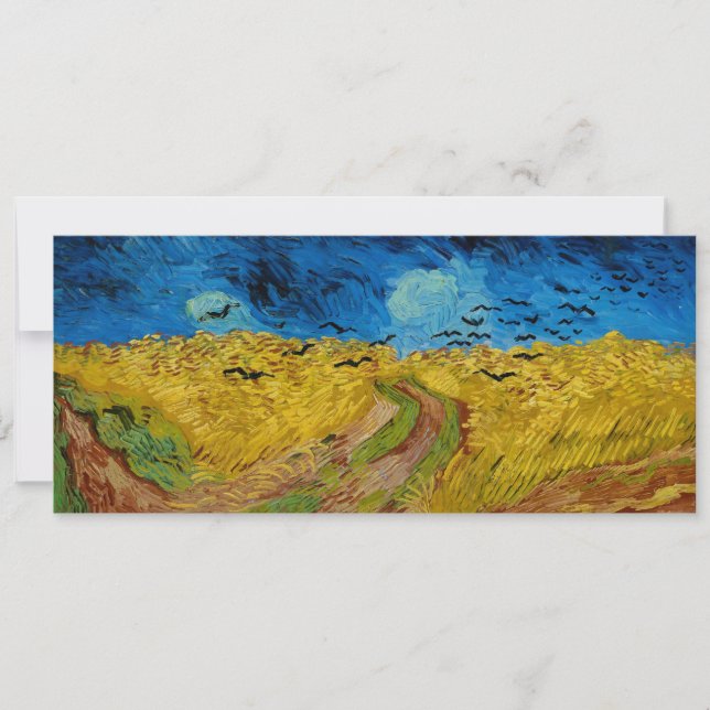 Wheatfield met Kroes van Vincent van Gogh (1890) (Voorkant)