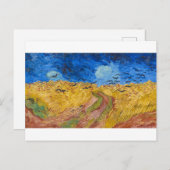 Wheatfield met Krogen door Vincent van Gogh Briefkaart (Voorkant / Achterkant)