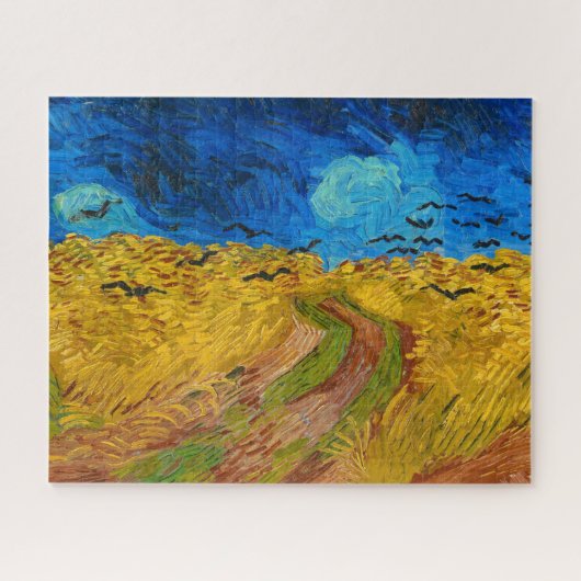 Wheatfield met Krogen door Vincent van Gogh Legpuzzel (Horizontaal)