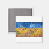 Wheatfield met Krogen door Vincent van Gogh Magneet (Voorkant / Achterkant)