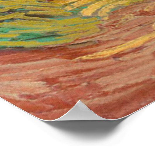 Wheatfield met Krogen door Vincent van Gogh Poster (Hoek)