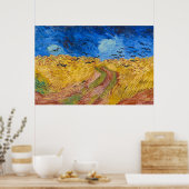 Wheatfield met Krogen door Vincent van Gogh Poster (Keuken)