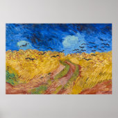 Wheatfield met Krogen door Vincent van Gogh Poster (Voorkant)