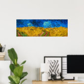 Wheatfield met Krogen door Vincent van Gogh Poster (Thuiskantoor)