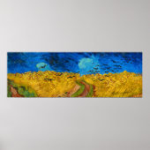 Wheatfield met Krogen door Vincent van Gogh Poster (Voorkant)