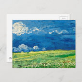 Wheatfield onder Thunderclouds, door Vincent van G Briefkaart (Voorkant / Achterkant)
