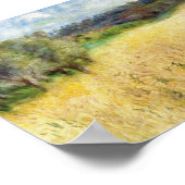 Wheatfield - Pierre-Auguste Renoir Poster (Hoek)