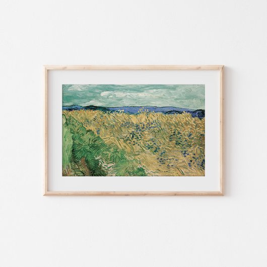 Wheatfield with Cornflowers | Vincent van Gogh Poster